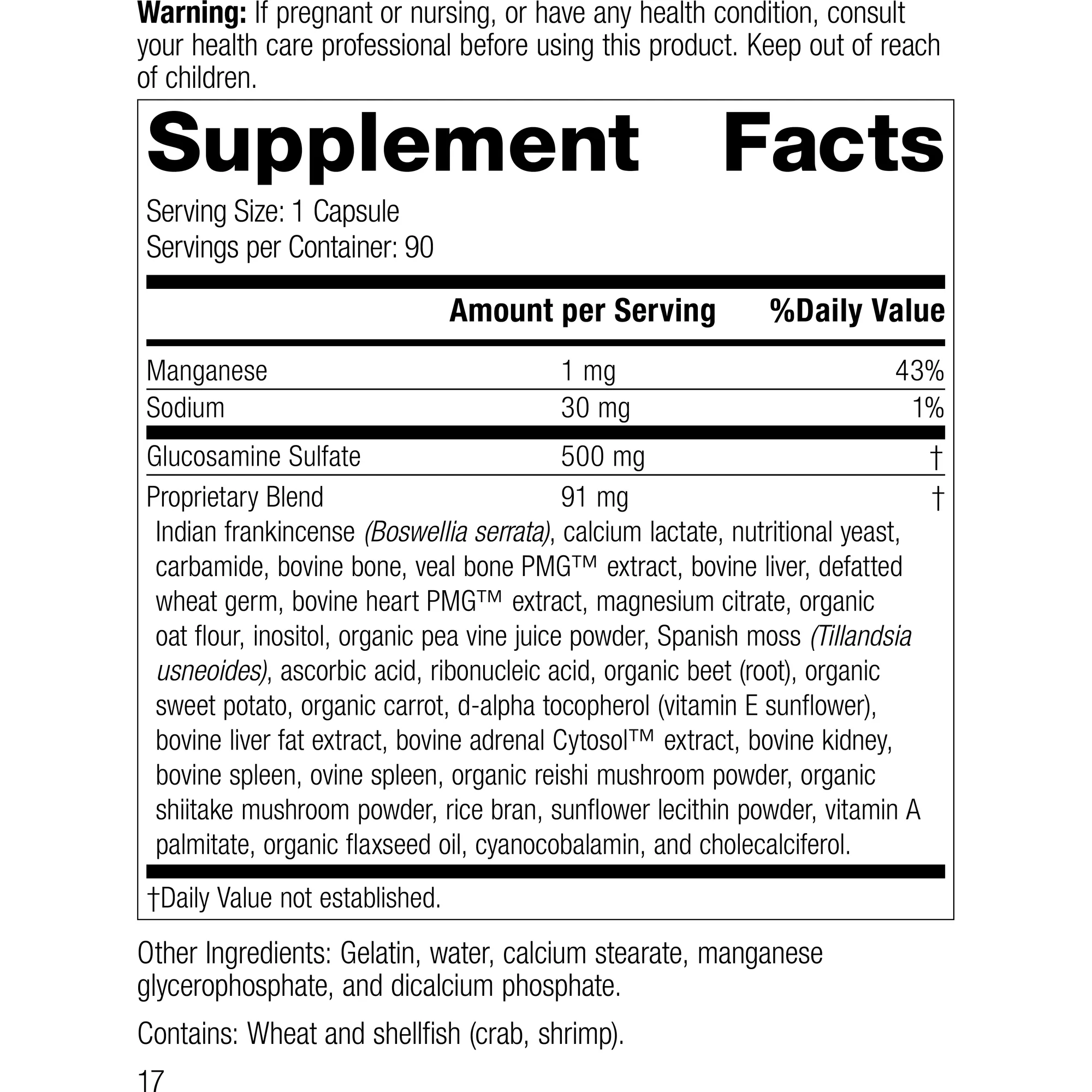 Glucosamine Synergy. 90 Capsules