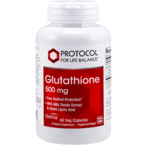 Glutathione 500 mg 60 vcaps by Protocol For Life Balance