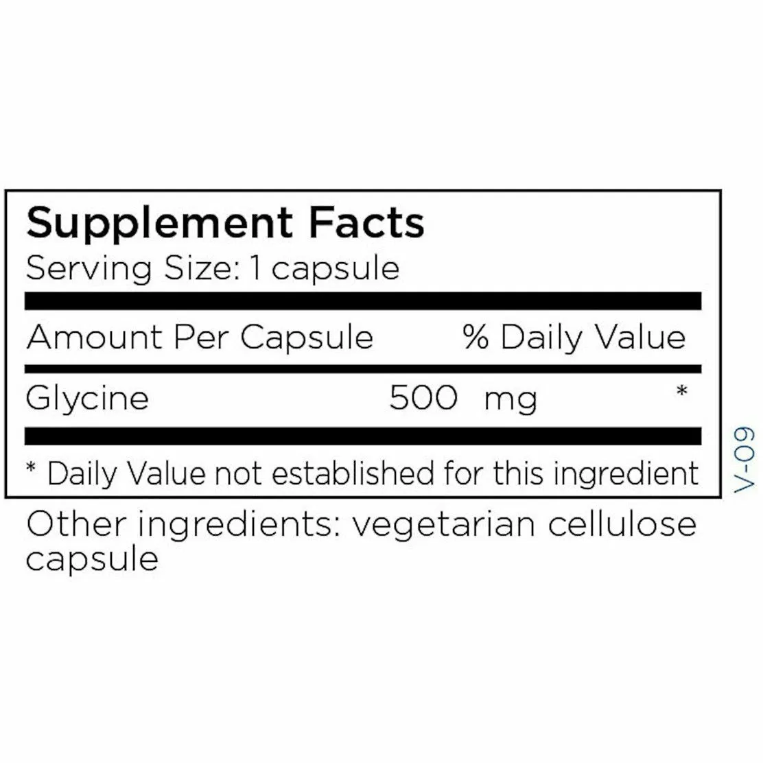 Glycine 500 mg 250 caps by Metabolic Maintenance