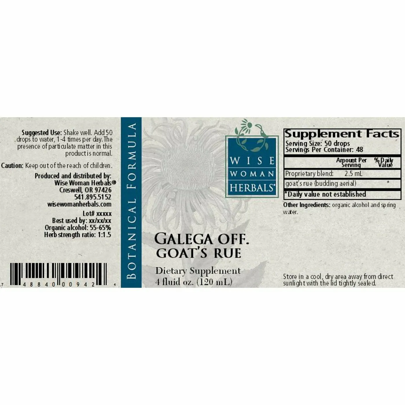 Goat's Rue (Galega officinalis) 4 oz by Wise Woman Herbals