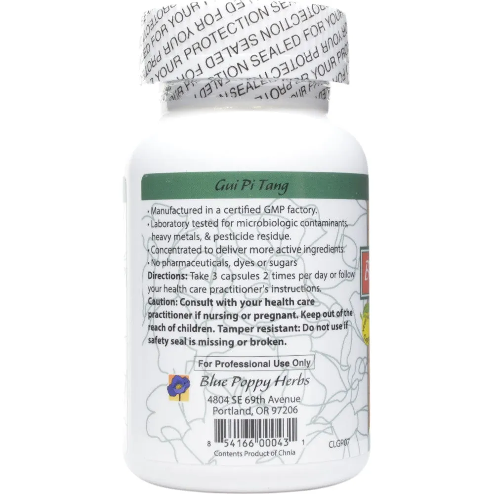 Gui Pi Tang 120 capsules by Blue Poppy
