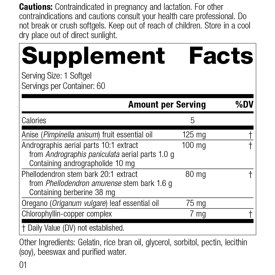 Gut Flora Complex. 60 Softgels