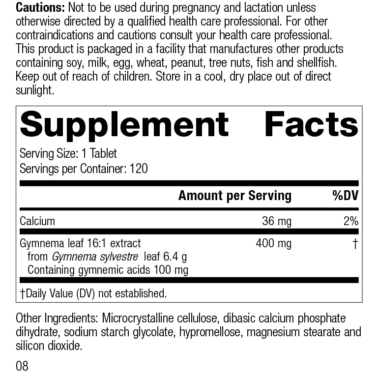 Gymnema. 120 Tablets