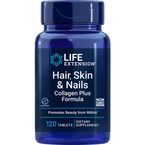 Hair. Skin & Nails Collagen Plus Formula 120 tabs by Life Extension