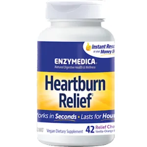 Heartburn Relief 42 chews by Enzymedica