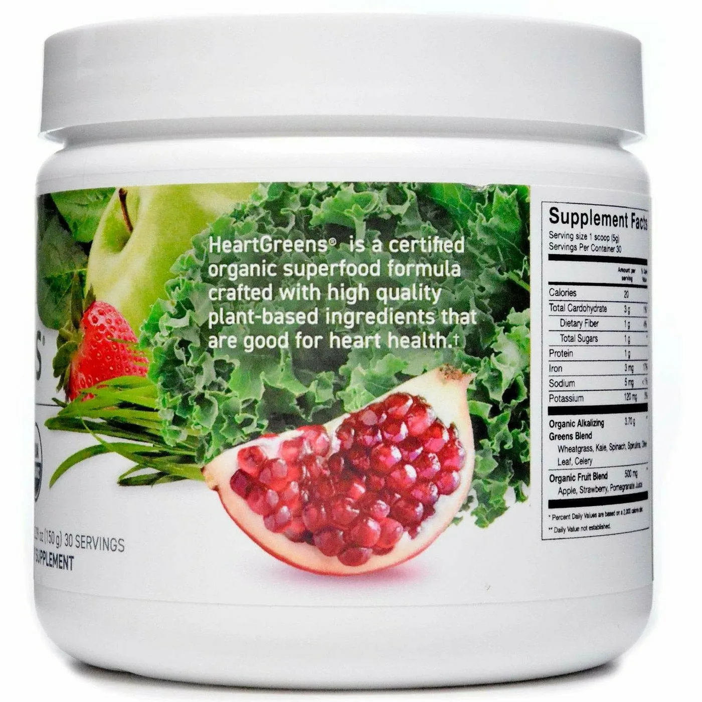 HeartGreens Green Apple 5.29 oz (30 Servings) by HumanN