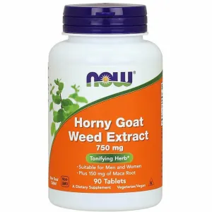 Horny Goat Weed Extract 750 mg 90 tabs by NOW