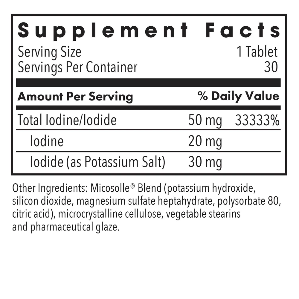 Iodoral 50 mg by Allergy Research Group (formerly Optimox)