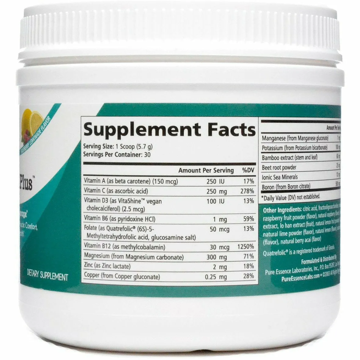 Ionic - Fizz Magnesium Plus Raspberry Lemonade by Pure Essence