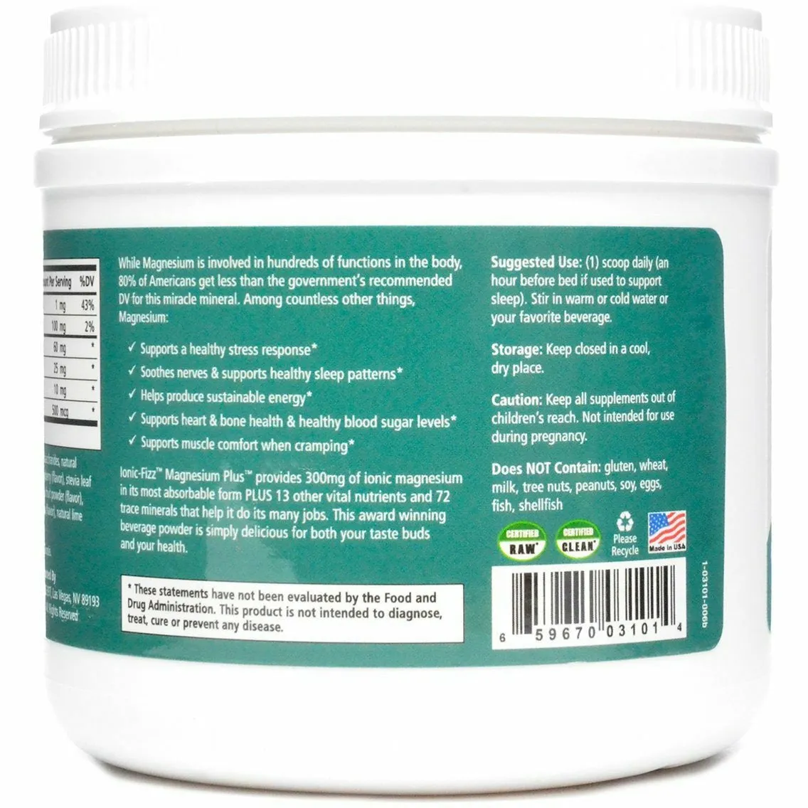 Ionic - Fizz Magnesium Plus Raspberry Lemonade by Pure Essence