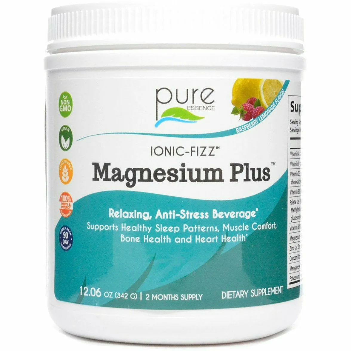 Ionic - Fizz Magnesium Plus Raspberry Lemonade by Pure Essence