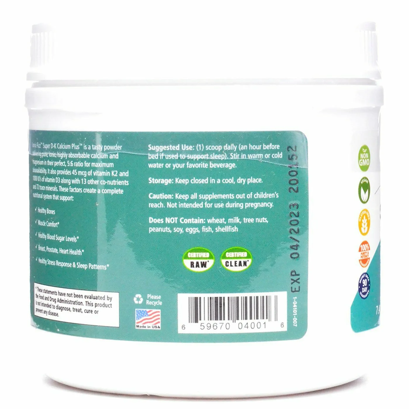 Ionic Fizz Super D-K Calcium Plus by Pure Essence