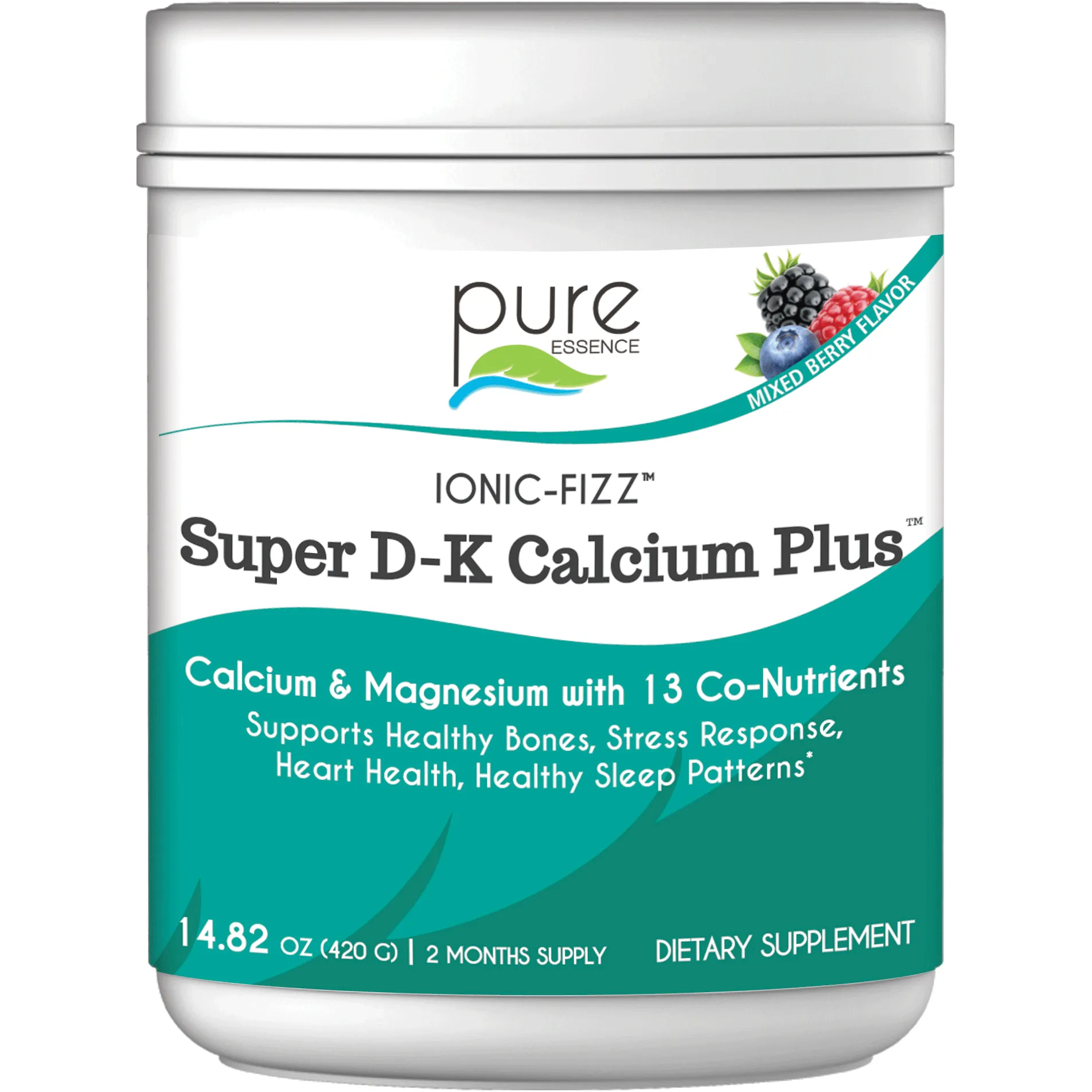 Ionic Fizz Super D-K Calcium Plus by Pure Essence