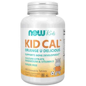 Kid Cal Chewable Calcium 100 chew tabs By NOW