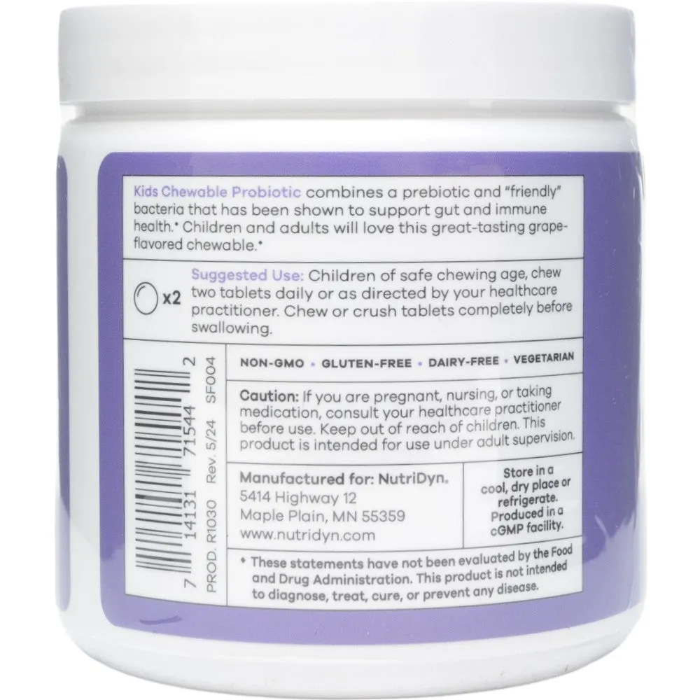 Kids Chewable Probiotic Grape by Nutri-Dyn