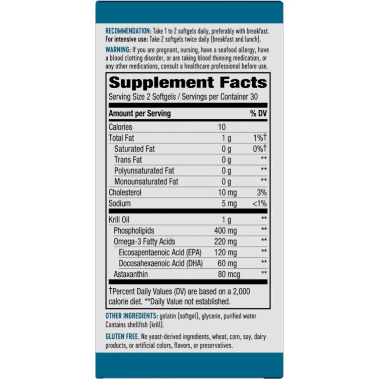 Krill Oil 500 mg 60 gels by Nature's Way