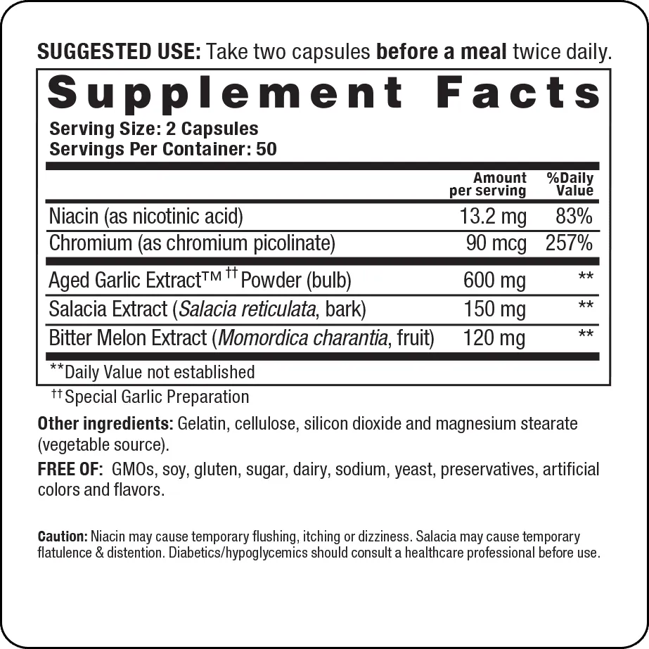 Kyolic Blood Sugar Balance 100 caps by Wakunaga