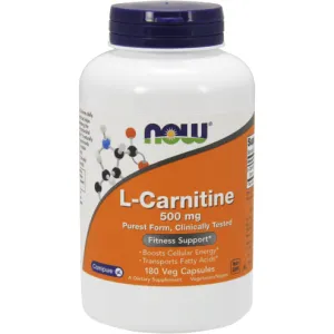 L-Carnitine 500 mg 180 vcaps by NOW