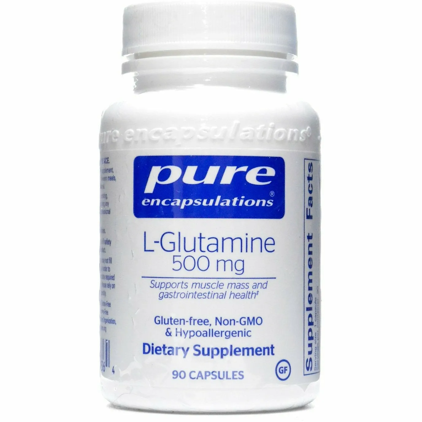 L-Glutamine 500 mg 90 vcaps by Pure Encapsulations
