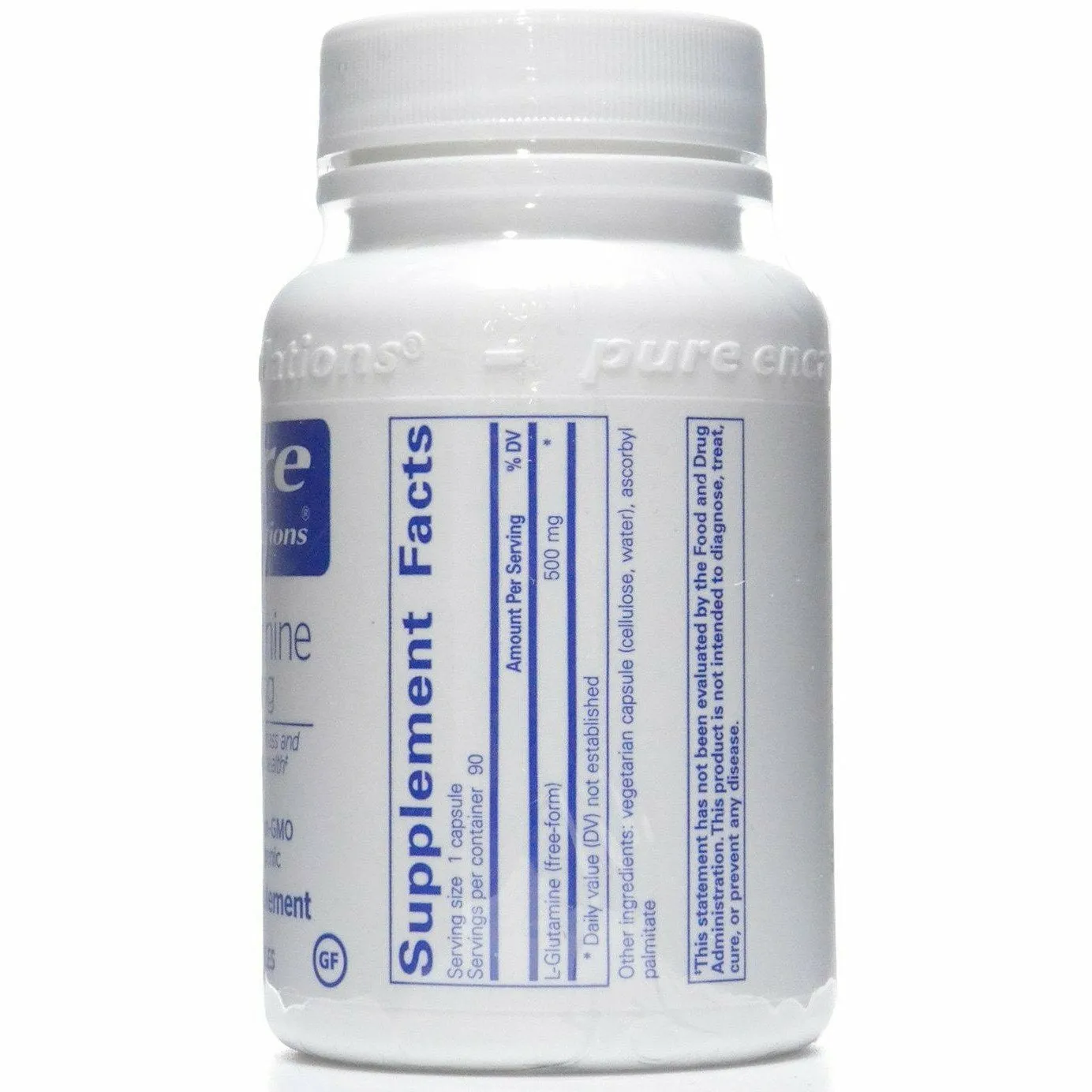 L-Glutamine 500 mg 90 vcaps by Pure Encapsulations