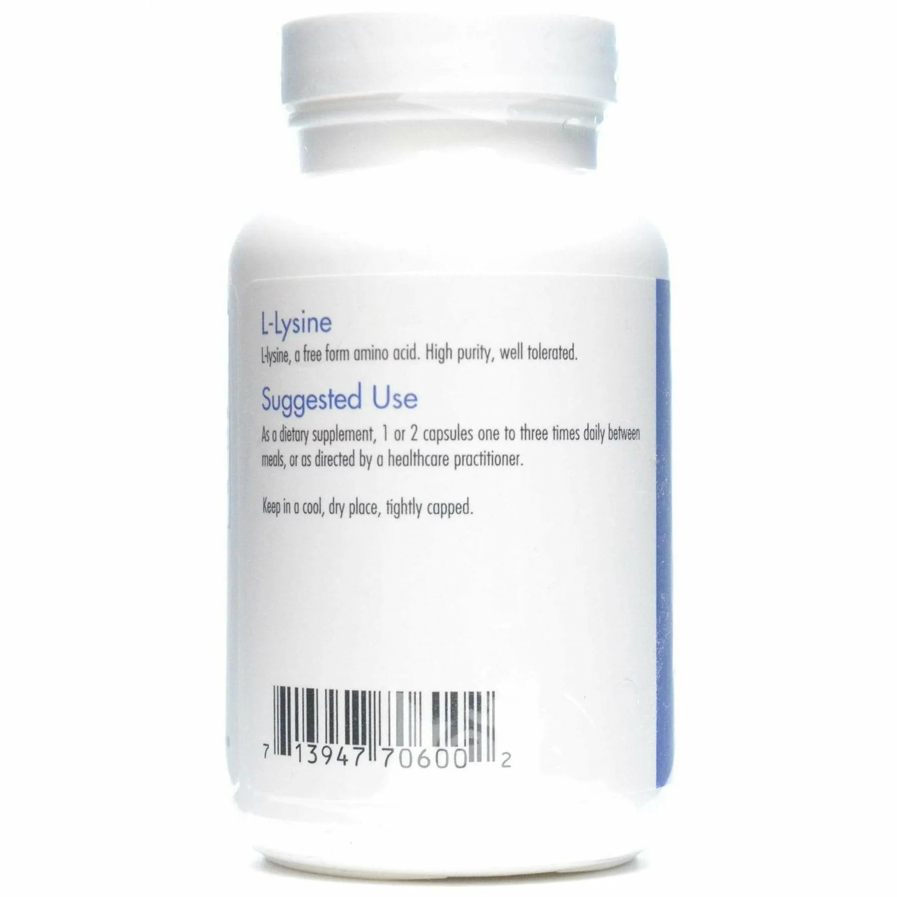 L-Lysine 500 mg 100 caps by Allergy Research Group