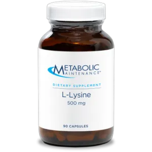 L-Lysine 500 mg 90 caps by Metabolic Maintenance