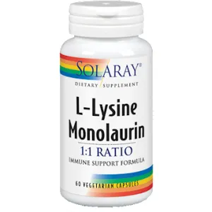 L-Lysine Monolaurin 1:1 Ratio 60 vegcaps by Solaray