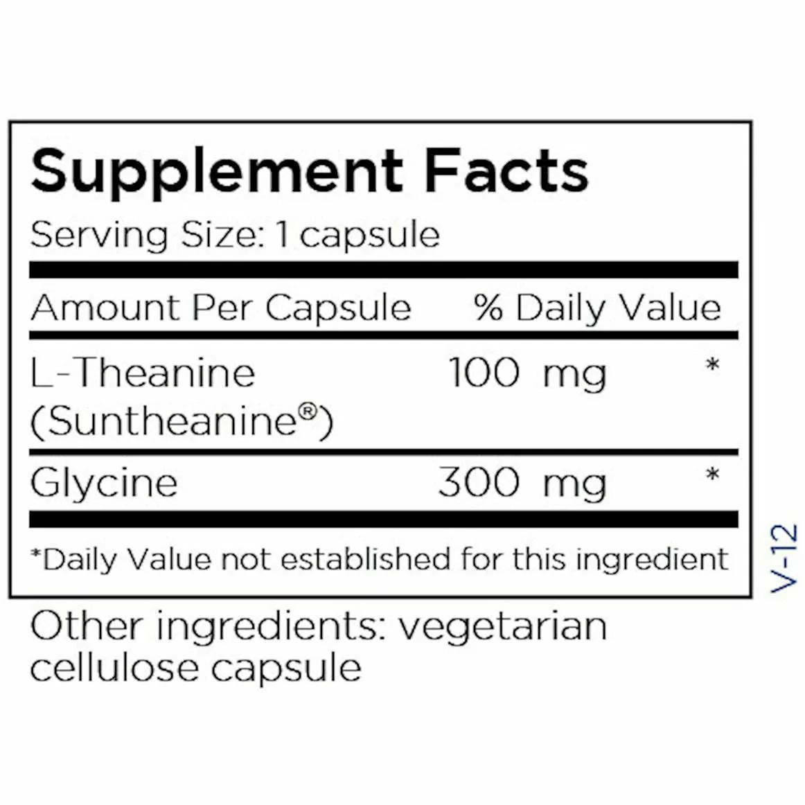 L-Theanine 100 mg 60 caps by Metabolic Maintenance