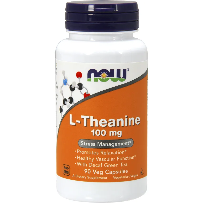 L-Theanine 100 mg 90 vcaps by NOW
