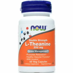 L-Theanine 200 mg 60 vcaps by NOW