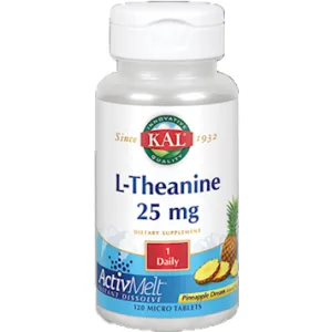 L-Theanine 25 mg Pineapple 120 tabs By KAL