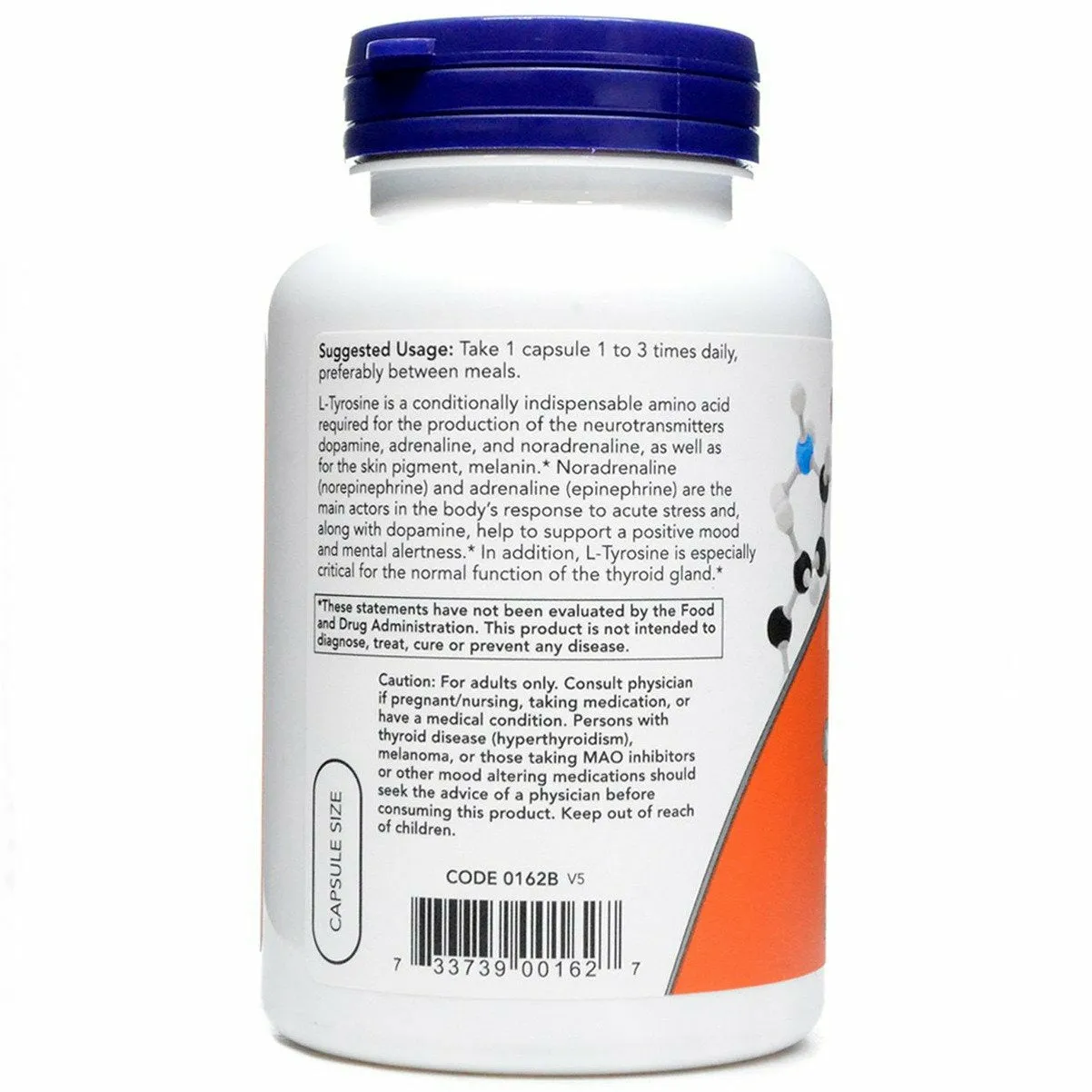 L-Tyrosine 500 mg 120 caps by NOW