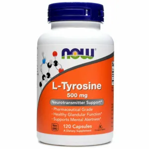 L-Tyrosine 500 mg 120 caps by NOW