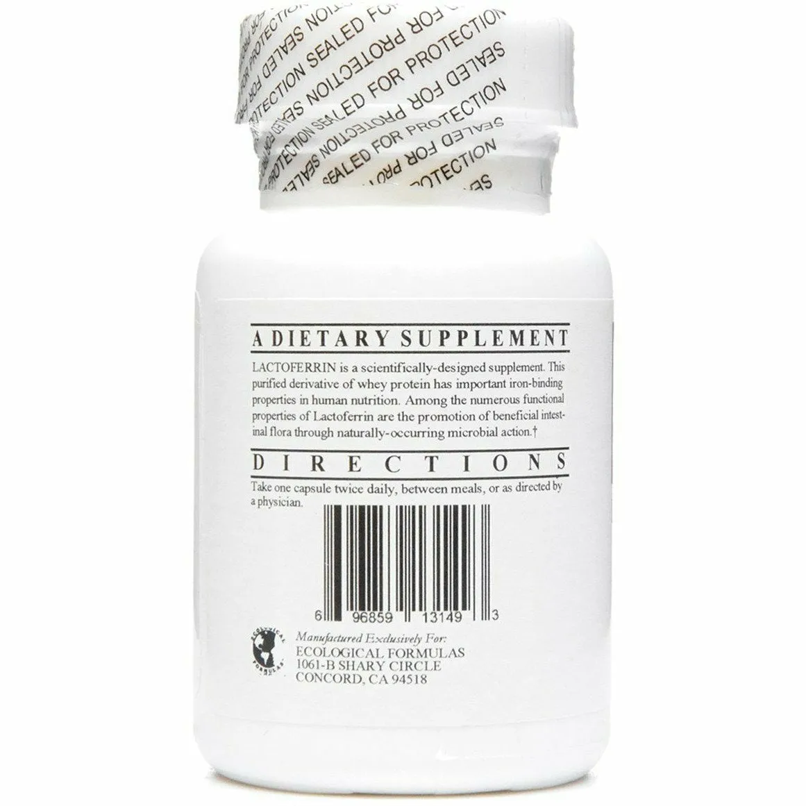 Lactoferrin 100 mg 60 caps by Ecological Formulas