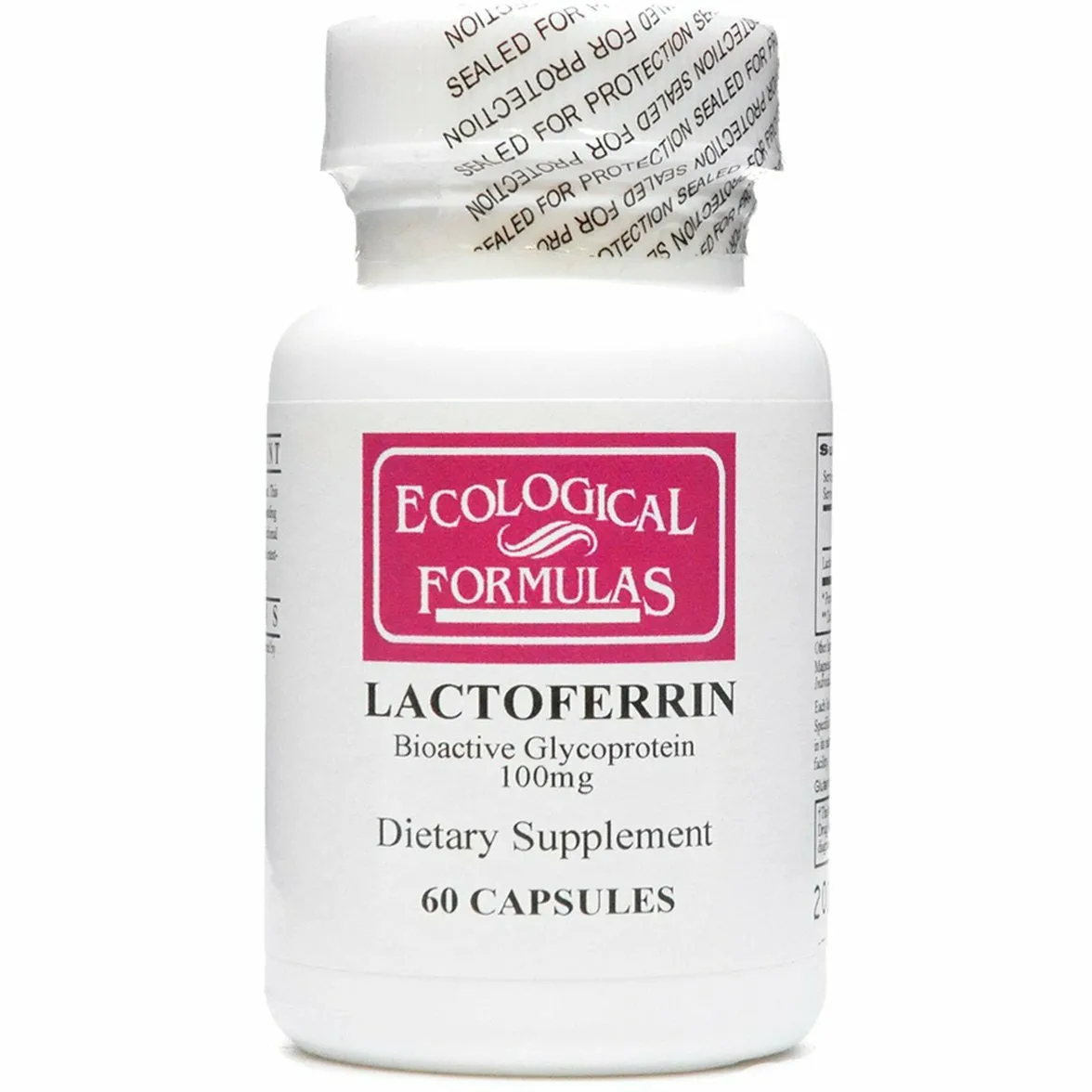 Lactoferrin 100 mg 60 caps by Ecological Formulas