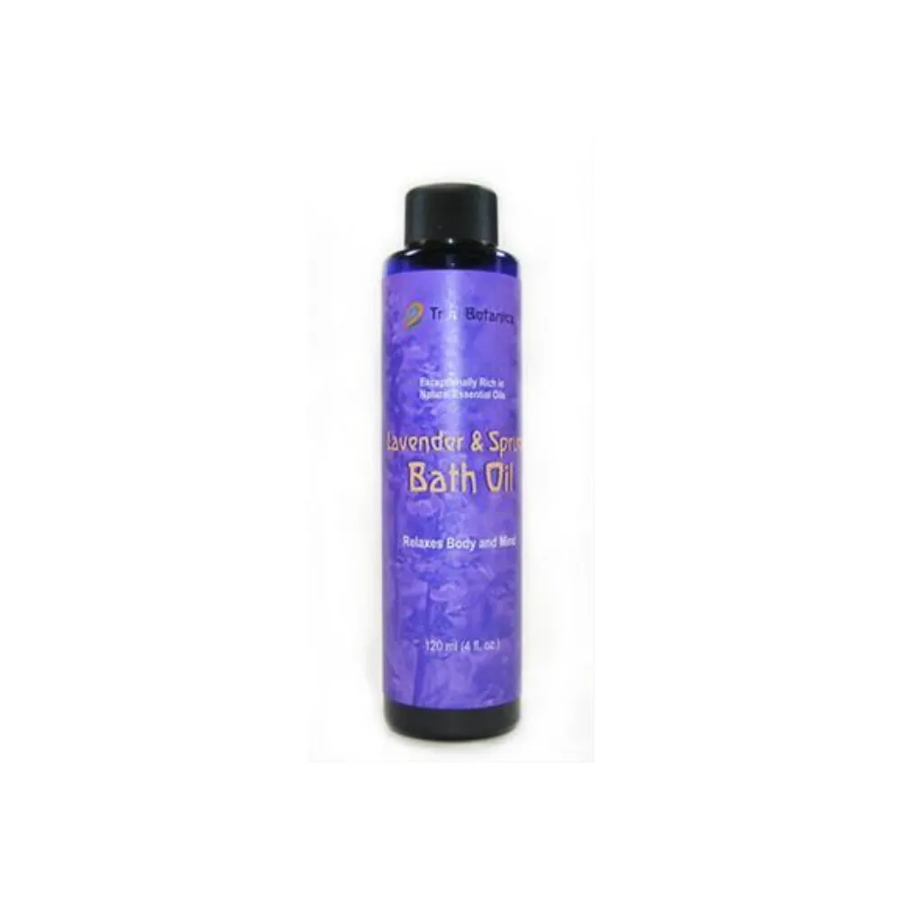 Lavender & Spruce Bath Oil 4 oz by True Botanica