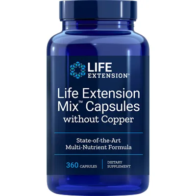 Life Extension Mix without Copper 360 caps by Life Extension