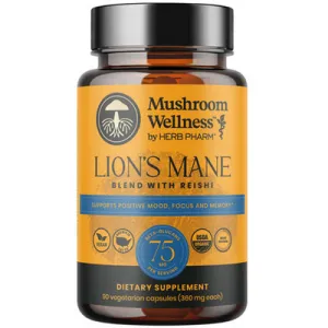 Lion's Mane Blend with Reishi 90 caps by Herb Pharm