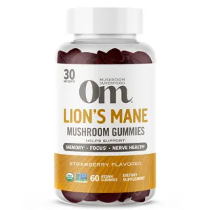 Lion's Mane Mushroom Gummies 60 ct by Om Mushroom
