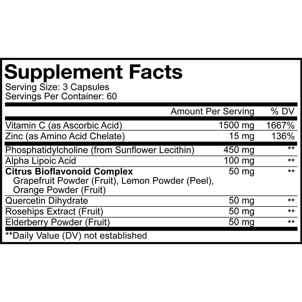 Liposomal Vitamin C 180 caps by CodeAge