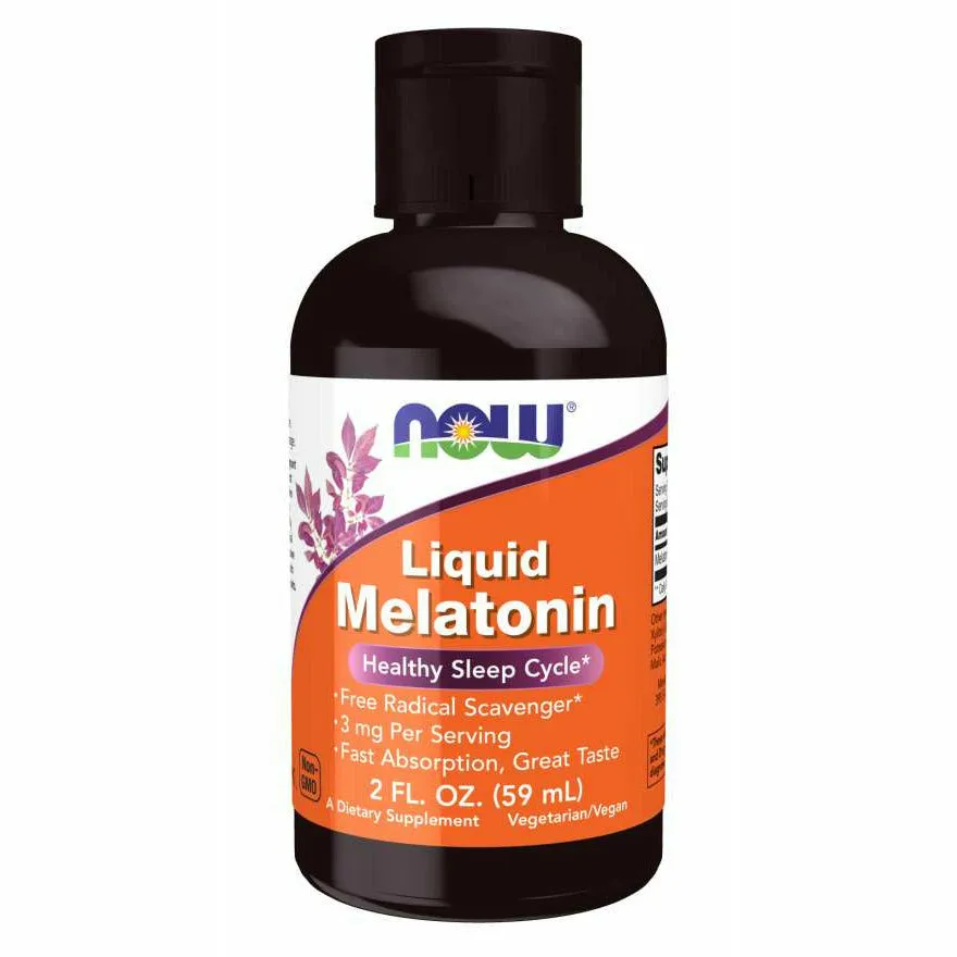 Liquid Melatonin 3 mg 2 fl oz by NOW