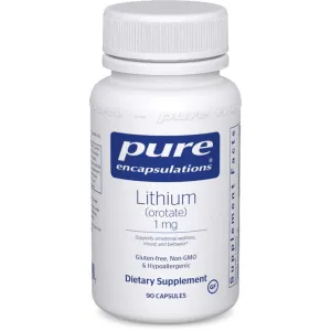 Lithium (orotate) 1 mg 90 caps by Pure Encapsulations