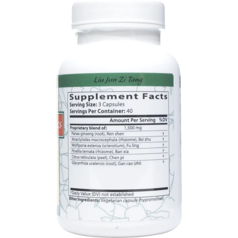 Liu Jun Zi Tang 120 capsules by Blue Poppy