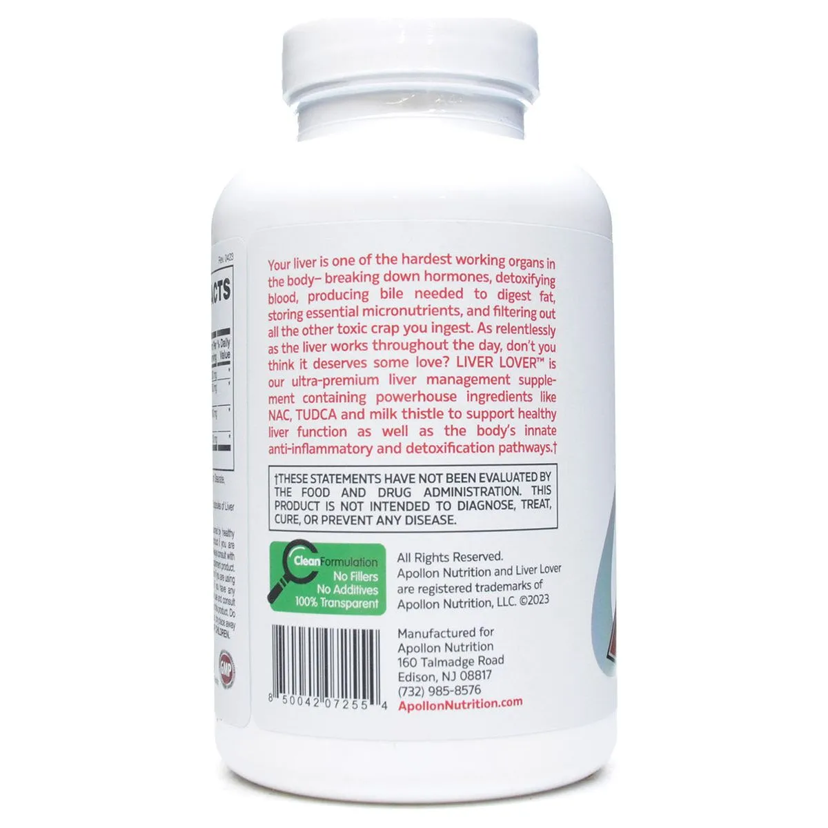 Liver Lover 180 caps by Apollon Nutrition