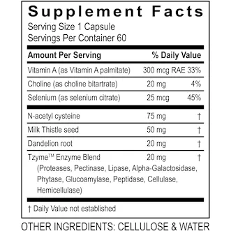 Liver Support 60 caps by Transformation Enzyme