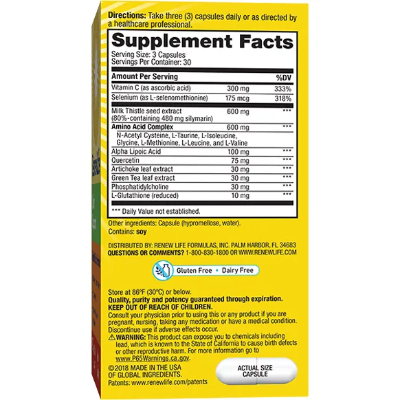 Liver Support 90 vegcaps by Renew Life