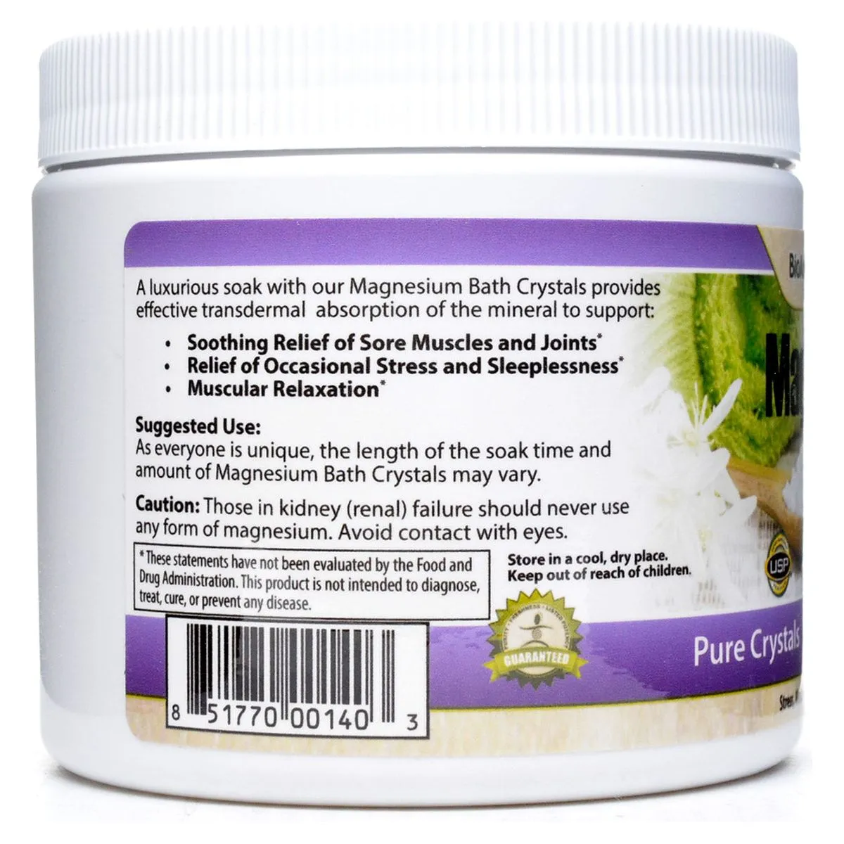 Magnesium Bath Crystals .75 lbs by BioActive Nutrients