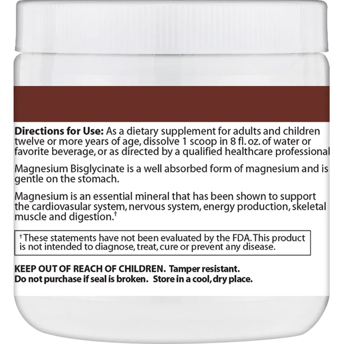 Magnesium Bisglycinate 6.35 oz by Vinco