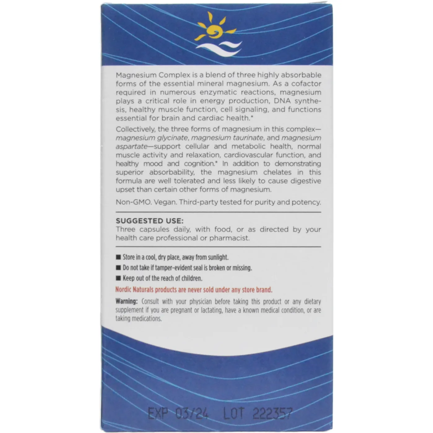 Magnesium Complex 90 caps by Nordic Naturals