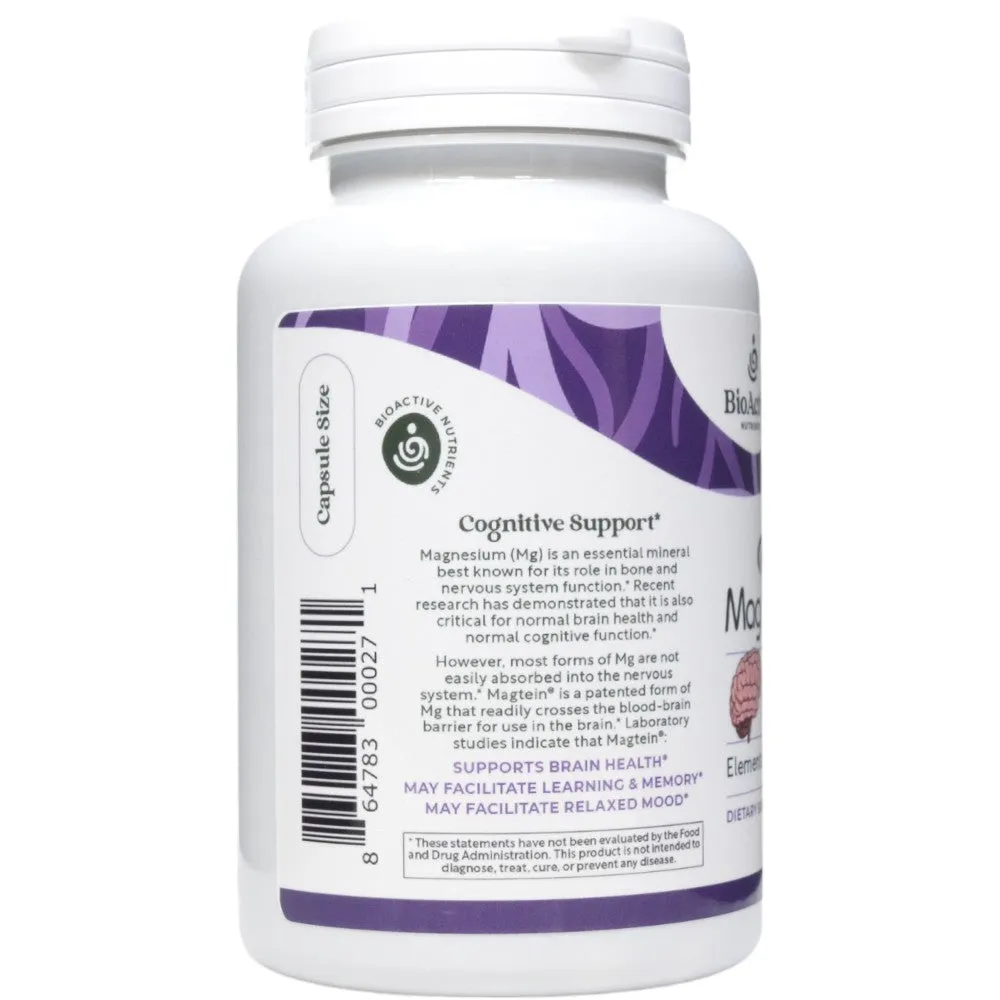 Magtein Magnesium L-Threonate 90 capsules by BioActive Nutrients